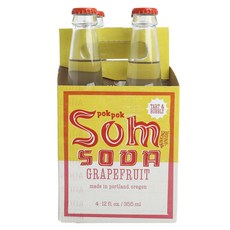 Pok Pok Som 蘇打葡萄柚, 4件, 355ml
