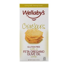 WELLABY 無麩質餅乾 菲達起司橄欖油口味, 1盒, 110g