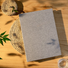 GE SHANGMEI DIY手工粘貼式相冊 覆膜紀念冊, 棉麻-簡約純色