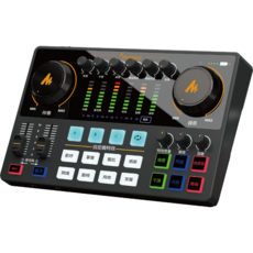 Maono AME2 聲卡 專業直播錄音設備 多種音效 藍牙連接 操作簡單, 黑色