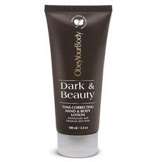 obeyyourbody Dark&Beautiful Tone-Correcting手部與身體乳液, 1個, 100ml