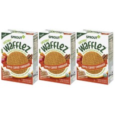 SPROUT 華夫餅餅乾, 15入, 蘋果胡蘿蔔肉桂口味