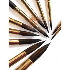 【汶采】雷諾瓦 C80R 仿豬鬃油畫筆-0〜20號 圓筆 油畫 壓克力, 16號