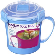 sistema 微波湯馬克杯微波爐容器 M 656ml, 1個, 隨機出貨