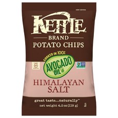 KETTLE BRAND 酪梨油洋芋片 莎莎醬風味, 喜馬拉雅鹽, 1包, 119g
