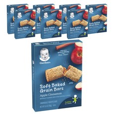 Gerber 嘉寶 兒童穀物餅乾 19g, 8個, 蘋果肉桂