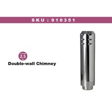 綠色工場 WINNERWELL 雙層隔熱不鏽鋼煙管 910351 RV-DWC2.5 煙囪管, 綠色