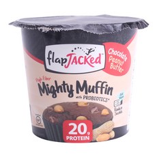 flapJACKed Mighty Muffins益生菌 巧克力花生醬, 12入, 55g