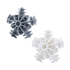 衣物防纏繞洗衣球 - 洗衣機專用，防打結，衣物蓬鬆柔軟, 白, 1個