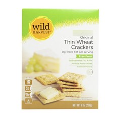 wild HARVEST 原味薄脆小麥餅乾, 1盒, 226g