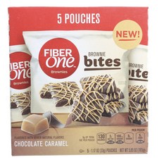 FIBER ONE Brownie Bite 巧克力焦糖, 5份, 33g