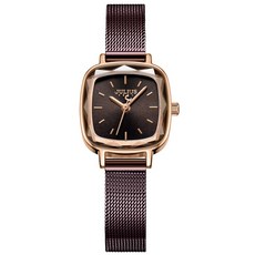 JULIUS 聚利時 皮諾可 米蘭切割鏡面方形腕錶 JA-1148(五色/22mm)