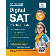 (英文圖書) Digital SAT Practice Tests: 900+ SAT Practice Questions 平裝版, Vibrant Publishers, 英文