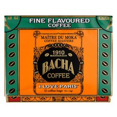 BACHACOFFEE 我愛巴黎濾掛咖啡禮盒, 1盒, 12包, 12g