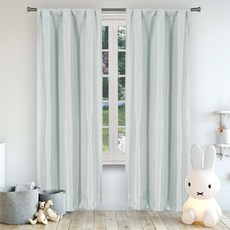 LALABASH Miranda 遮光聚酯纖維窗簾 2件組, 海沫綠