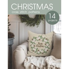(英文圖書) Christmas cross stitch patterns book: 14 modern counted cross stitch projects 平裝版, Independently Published, 英文