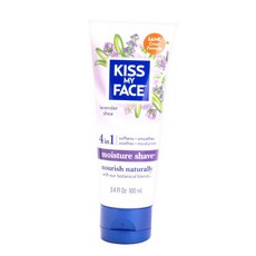 Kiss My Face 4 合 1 保濕剃須膏薰衣草透明, 1個, 100ml