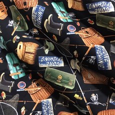 美國布 來釣魚吧 一尺價 美國棉 純棉 拼布材料 手作材料, 詳見包裝, 詳見包裝