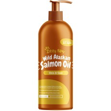 Zesty Paws 阿拉斯加深海魚油寵物肌膚毛髮營養劑 473ml, 1個, 鮭魚