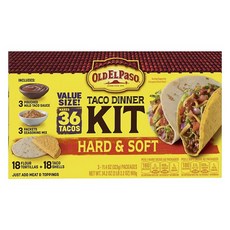 Old El Paso Taco 晚餐套裝硬質和軟質 3 件, 1個
