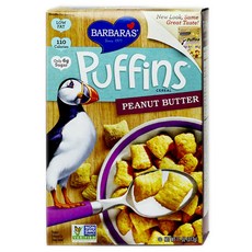 BARBARA`S Puffins麥片 花生醬口味, 1盒, 312g