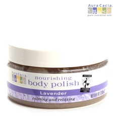 Aura Cacia 卡希雅 薰衣草身體磨砂軟膏, 1罐, 236ml