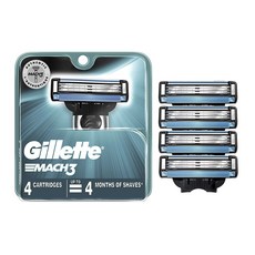 Gillette 吉列 刮鬍刀替換刀片, 1組, 4入
