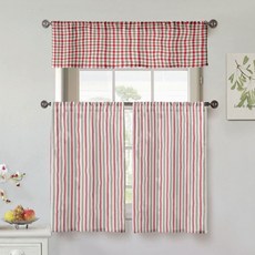 Home Maison Fini Cafe Tears廚房簾子 2件組, 石榴石