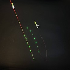 丸七釣具 自纏發亮竿尾燈 LED 七燈 CR425電池電線組 夜釣 池釣海釣磯釣遠投前打, 詳見包裝, 詳見包裝, 塑膠款(綠燈)