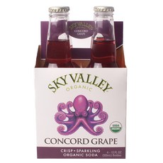SKY VALLEY 康科德葡萄汽水, 4瓶, 355ml