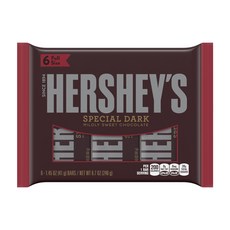 HERSHEY'S 好時 特別黑微甜巧克力, 6個, 41g