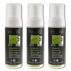 LOGONA 男士專用銀杏刮鬍泡, 3個, 150ml