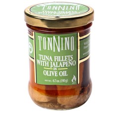 TONNINO 橄欖油醃漬墨西哥辣椒鮪魚片罐頭, 1罐, 190g