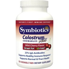 Symbiotics 初乳咀嚼片, 120顆, 1罐