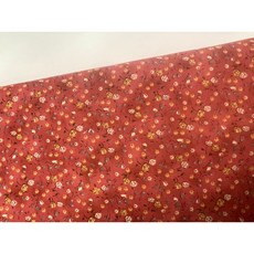 D's selection 日本進口小花棉布, 酒紅色, 詳見包裝