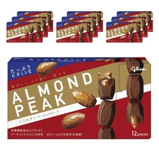 glico 格力高 杏仁牛奶巧克力 12顆, 10個