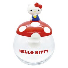 Sanrio 三麗鷗 Hello Kitty蘑菇造型收納罐, 1個, 300ml