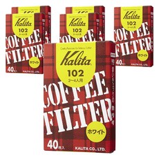 Kalita 102系列盒裝濾紙 白色 2~4人用, 6個, 40個