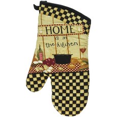 Kay Dee 設計棉質烤箱手套 家就在廚房, 1個, 家