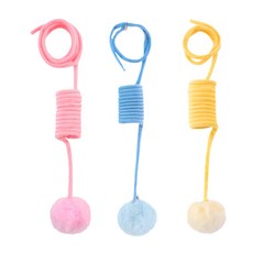 懸掛式彈簧逗貓球, 藍色, 1個