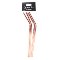 Quench 稻草, 金子, 1入, 4件