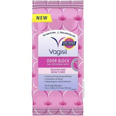 Vagisil 順序塊濕巾女士清潔紙巾, 20入