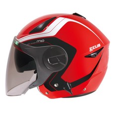 ZEUS ZS 612A AD4 內墨鏡 兩段通風 防水設計 全可拆 多色 半罩 3/4罩 安全帽, 大紅白