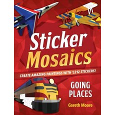 (英文圖書) Sticker Mosaics: Going Places: Create Amazing Paintings with 1 774 Stickers! 平裝版, Castle Point Books, 英文