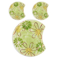 Ishida 陶瓷筷架, 3個, 半月濃縮液