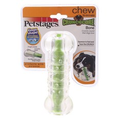 Petstages Crunch Core骨頭寵物玩具 L, 1個, 綠