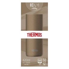 [輕量型] THERMOS 膳魔師 真空斷熱隨行杯 420ml 棕金色 JDW-420C BWG, 1個