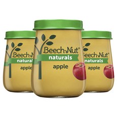 BEECH NUT 蔬果泥, 3罐, 蘋果口味