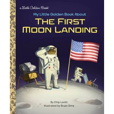 (英文圖書) My Little Golden Book about the First Moon Landing 精裝版, Golden Books, 英文