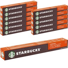 STARBUCKS 星巴克 Nespresso哥倫比亞咖啡膠囊, 12個, 10個